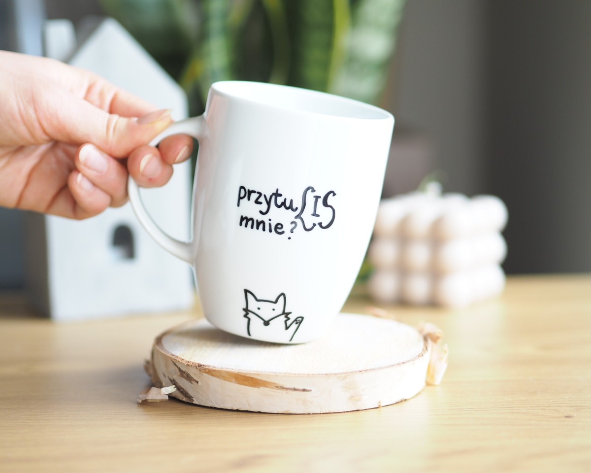 kubek z lisem na walentynki