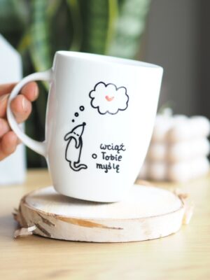 kubek z pieskiem na walentynki