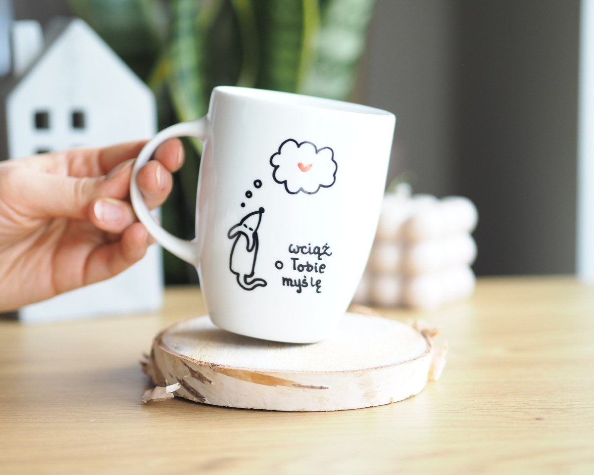 kubek z pieskiem na walentynki