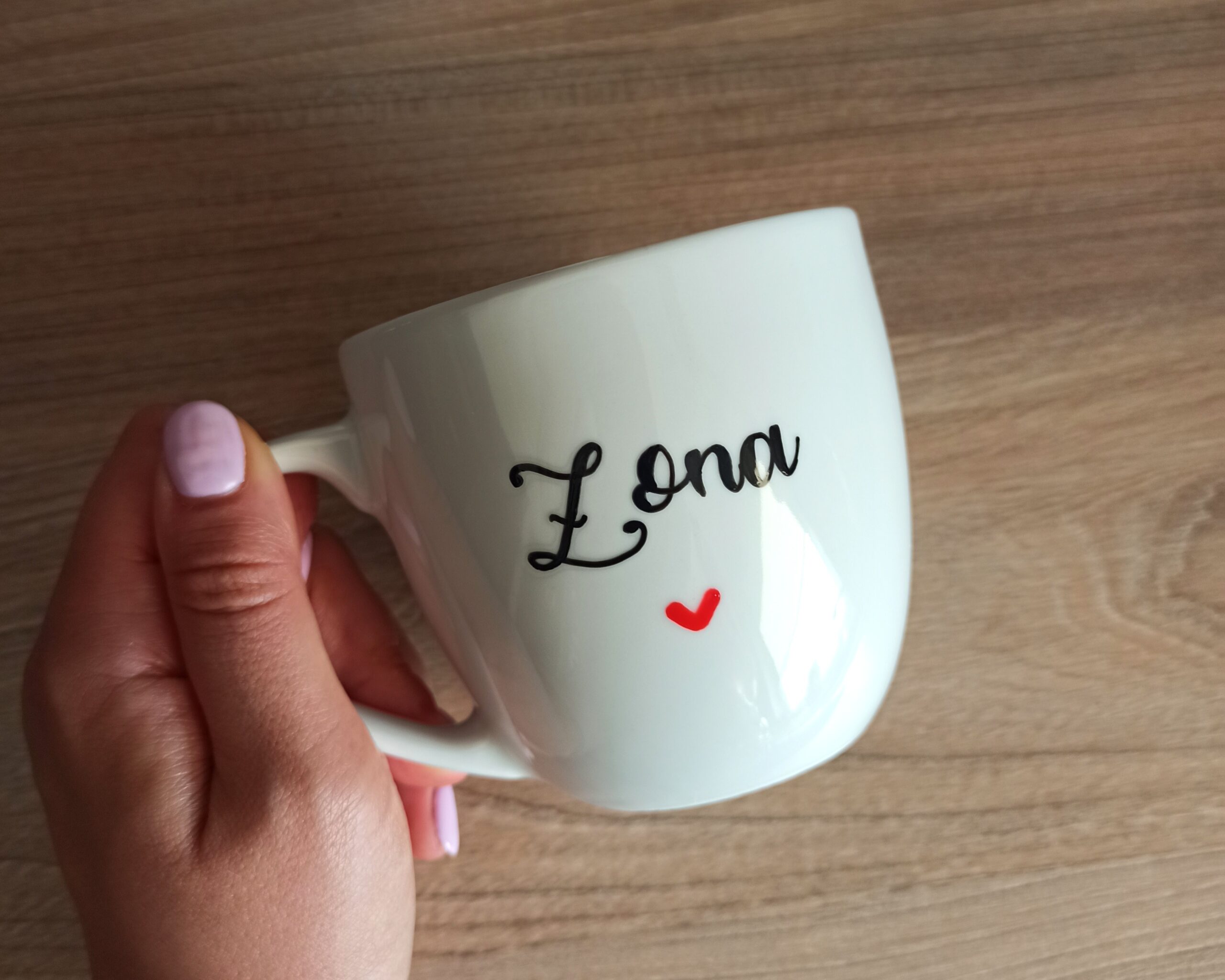 kubek żona ręcznie malowany